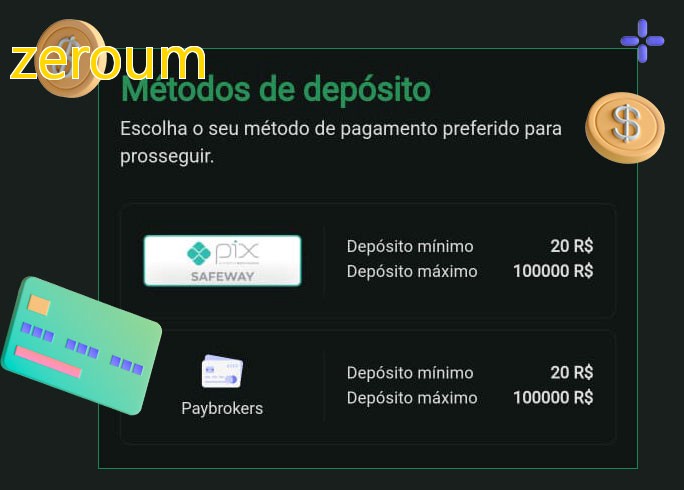 O cassino zeroumbet oferece uma grande variedade de métodos de pagamento
